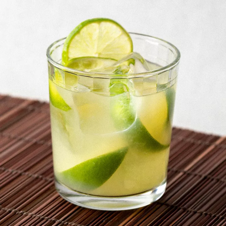 Refreshing Caipirinha cocktail